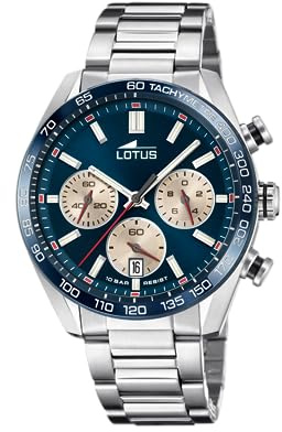 LOTUS Reloj Hombre Analógico de Acero Inoxidable 316l