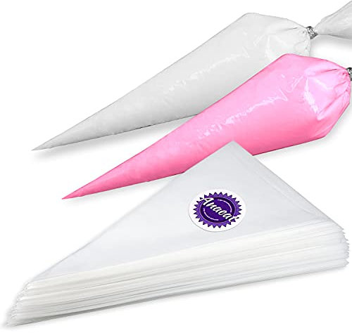 Anaeat Spritzbeutel Anti-Burst - Extra Dickes 100er Pack Kuchendekorierungsbeutel, Einweg-Cupcake-Glasurbeutel für Kuchen, Cupcakes, Kekse & Frosting - Professionelle Backwerkzeuge für Bäcker (40cm)