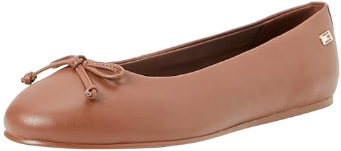 Tommy Hilfiger Damen Ballerinas Essential Chic Ballerina Elegant, Braun (Brown Suede), 37