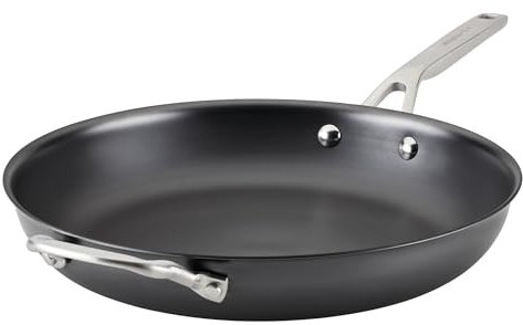 KitchenAid - Nitro Carbon Steel Frying Pan, Rust & Scratch Resistant Cookware, Induction Cooktop Compatible (30cm/12in)