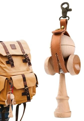 Kendama Spielzeugschutz, stilvoller Halter für Kendama Geschicklichkeitsspielzeug, Tragetasche für Erwachsene, anpassbarer Kendama-Halter, edle und kompakte Aufbewahrung für Koordinationsspielzeug,