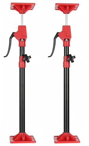 JAOGAUS Cabinet Jack Stands, Labor Saving Hand Lifting Jack Tool, Quick Work Steel Support System Telescopic Lifter Rod Third Hand Tool, Lever Arm Lifter for Installing Cabinets, Drywall