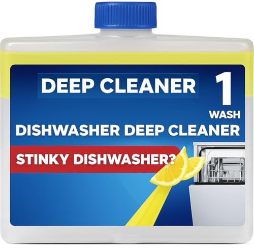 Lemon Dishwasher Cleaner – 250 ml, Removes Limescale & Odours (1, 250 ml)