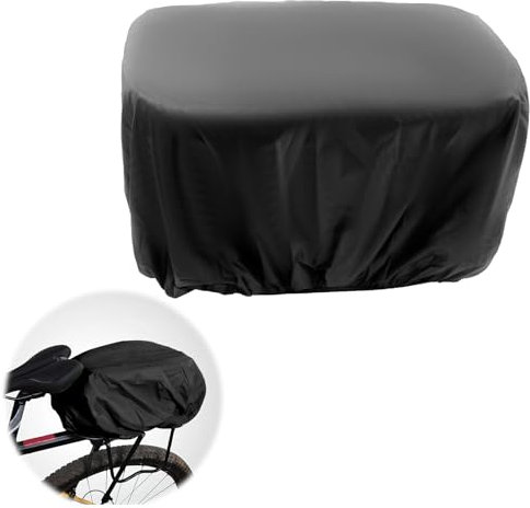 SRLWMYI Protezione Impermeabile Telo Copri Bicicletta da Esterno per Bici Copertura Elastica per Borse Cestini e Portapacchi Ultra Resistente Nero Elegante Versatile e Durevole