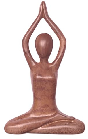 MeYuxg Meditation Yoga-Pose Figur, Frau Skulptur Yoga Polyresin Yoga-Statuen Mädchen Arts, Zen Schreibtisch Zimmer Büro Deko, Geschenk für Yoga-Liebhaber