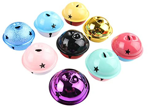 SEWOART 4stücke Mini Metall Jingle Bells Runde Glocken Bunte Weihnachtsglöckchen Glöckchen Für Dekoration Ornamente Schmuck Anhänger Zum Selbermachen Für Partys Feiertage