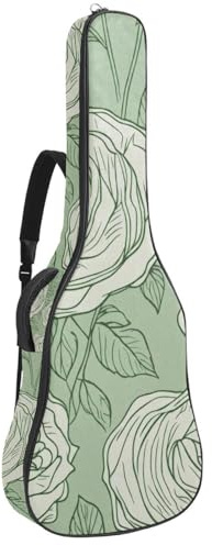 Gitarrentasche für Akustikgitarre mit Leopardenmuster, bunt, dick gepolstert, wasserdicht, für 101,6 cm, 104,7 cm, 106,7 cm, Mehrfarbig 04, 42.9x16.9x4.7 in, Lässiger Tagesrucksack