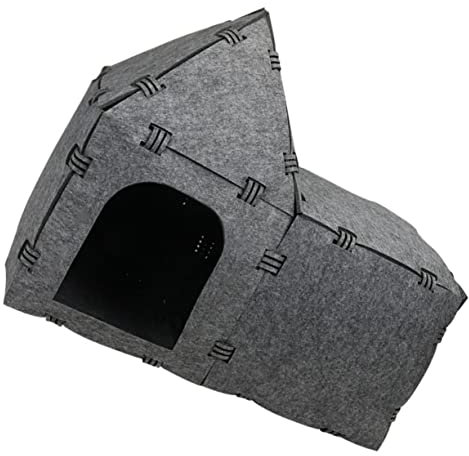 Happyyami Kreatives Katzen-tunnelhaus Aus Filz Tragbares Spielzeug Für Katzen Vielseitiger Schlafplatz Und Spieltunnel Für Innenräume Und Ausflüge