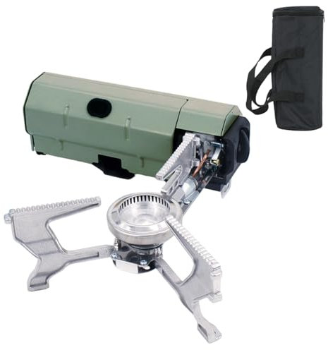 PUGEOAMN Cuisinière de camp d'extérieur très efficace Cuisinière portable légère Convient pour différents bidons de gaz