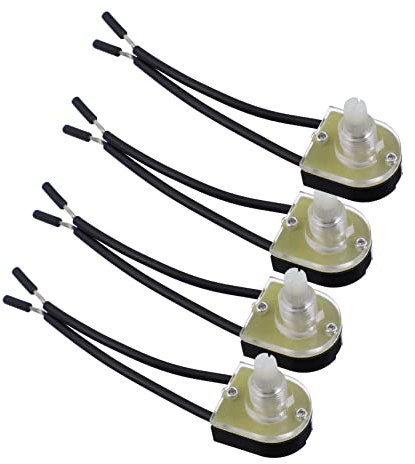Tofficu 4pcs Rotary Switch Light Dimmer Knob Lamp Knob Wall Lamp Silver Lighting Equipment Parts Lanterns Device for Home Lighting Equipment