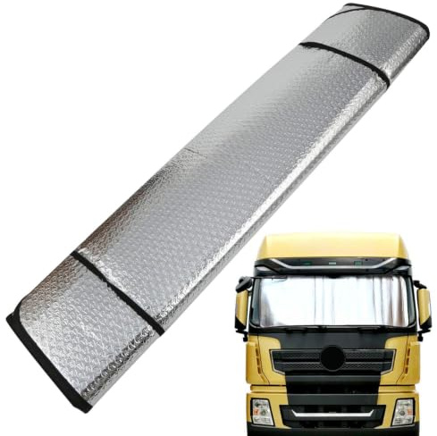 Parasol Plegable para Luna Delantera, 220x80cm Parasol para Parabrisas | De Camión, Protector Solar De Coche, ParasolPara Parabrisas De Coche Para Parabrisas De Camión