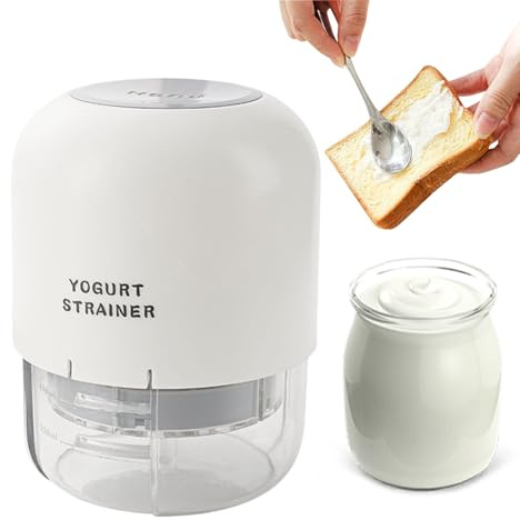 Rrlihjgu - Colador de yogur tipo prensa | Colador para leche de soja,Tamiz extraíble de malla fina para queso café cocina leche miel té
