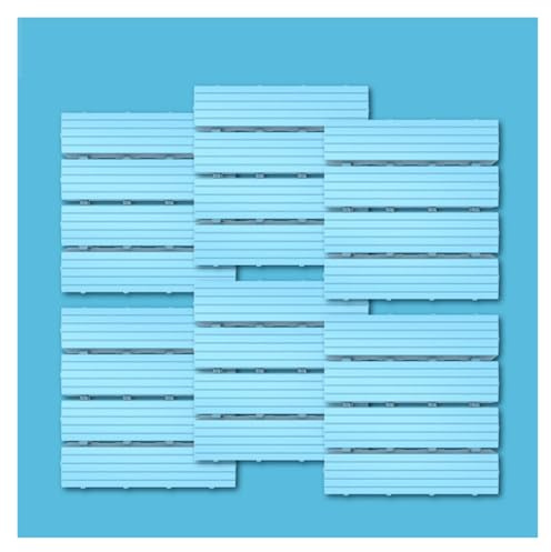 Grounding Mat Ineinandergreifende Werkstattboden Mehrere Farben Balkon Bodenbelag Wäschetrocknungsbereich und Freizeitraum(Blue)