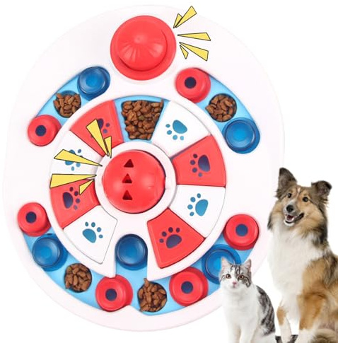 Gamelle puzzle pour chiens – Jouet interactif – Rotation à 360 degrés | Pour chiens de grande race, soulagement de l'ennui, jeu d'entraînement mental des chiots pour éviter les ballonnements