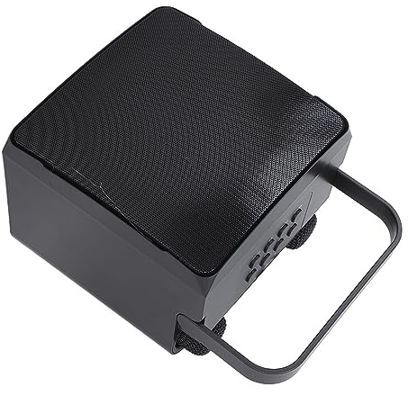 MasYosh Machine à karaoké, Haut-Parleur Portable avec 2 Microphones sans Fil, Lumières RVB, pour Fête à la Maison, Chant en Intérieur et en Extérieur (Noir)