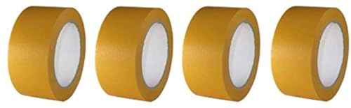 4 Rollen Maler Goldband Finelinetape Malerkrepp Abdeckband Washi Lack (4 Rollen 50mm x 50m)