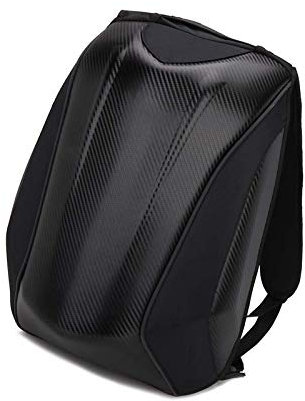 Motorrad-Rucksack, wasserdicht, Hartschale, Kohlefaser, Motorradhelm