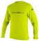 O'Neill Basic Skins Langarm Sun Shirt Männer Lime (S)