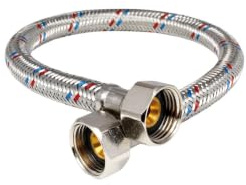 Flexible Water Hose Extension - 1/2” x 1/2 inch - Adaptor Connector Flexi Pipe. (400mm)