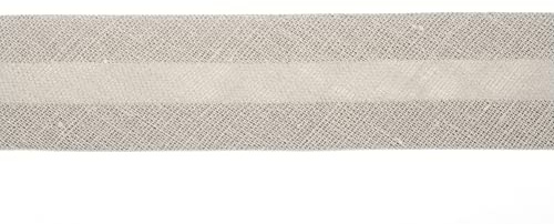 Jajasio Baumwoll Schrägband 19mm breit in 24 Farben, Einfassband Baumwolle Nahtband 19 ? kalkbeige