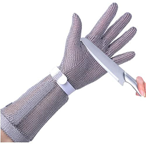 CXKJP Schnittfeste Handschuhe Schnittfeste Handschuhe Aus Edelstahl Kettenhandschuhe, Für Die Küche Zu Hause Restaurant Schneiden Sie Fleisch Und Fisch, Um Austernschalen Zu Entfernen