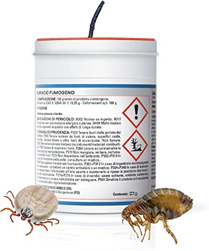 FUMIGANTE iNSETTICIDA antitarlo DURACID antitarlo per legno insettivida per insetti volanti e striscianti PROMO 2 x 27 gr