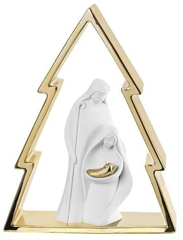 Bongelli Preziosi Geburt Heilige Familie Krippe Moderne Baum 30 cm Gold