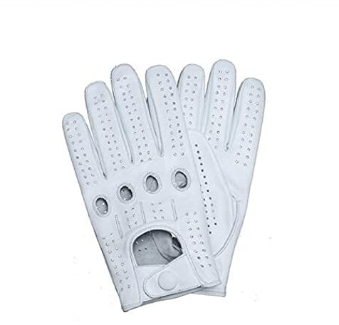 GEDASHU Motorradhandschuhe Herren Handschuhe Berg Leder Fahrradhandschuhe Vollfinger ungefüttert rutschfeste Handschuhe Herren Lederhandschuhe