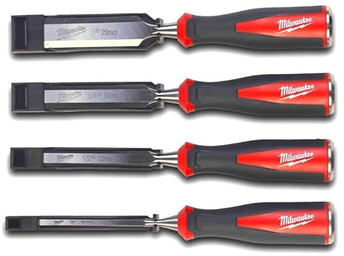 Milwaukee Beveled Edge Chisels Set 4pc 4932479897