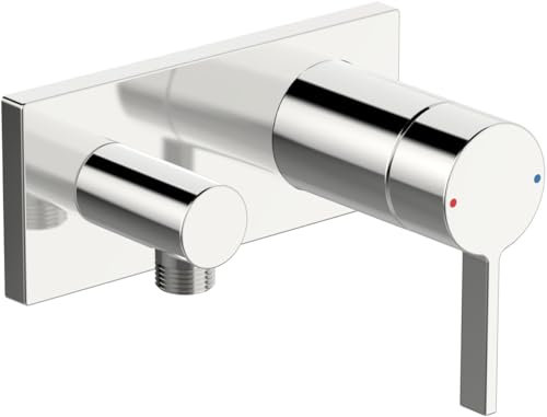 HANSA HANSALOFT Duscharmatur, Fertigmontageset, Unterputz, Sicherungseinrichtung, Ausladung 60mm, chrom, 57639583