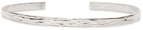 Nato Cuff - 925 Sterling Silber Armreif Gehämmert Herren und Damen Schmuck Made in France