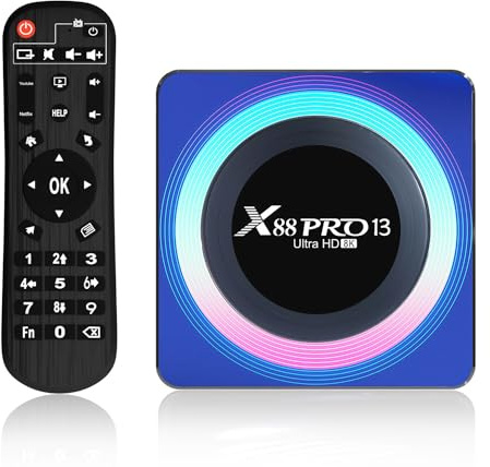 CHROX 2023 Android 13.0 TV Box,4GB Ram 128GB Rom RK3528 Quad-Core 64Bit Cortex-A53,4K HD Support Wifi6 / 2.4Ghz+5Ghz Dual-Band Wifi/BT 5.0 Smart Tv Box,4GB+128GB