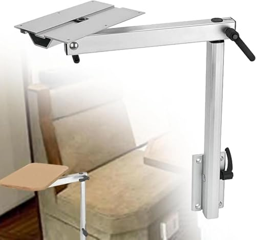 CYXOZ Removable Campervan Table Leg Campervan Caravan Table Kit Swivels 360 Degrees,Support De Table Amovible Pour Caravane, for Campervan Motorhome Recreational Vehicle-Sliver