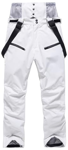Skihosen für Herren Winterhose Herren Gefüttert mit Träger Skihose Herren Wasserdicht Thermo Arbeitshose Herren Thermo Latzhose Herren Winter Baggy Ski Pants Snowboard Hose Männer Frauen