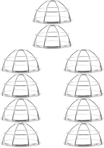 ULTECHNOVO 10pièces Couvre-Sensor De Fumée Inoxydable Lot de Fiable pour Détecteurs Installation Facile pour Maison Bureau Et Centre Commercial