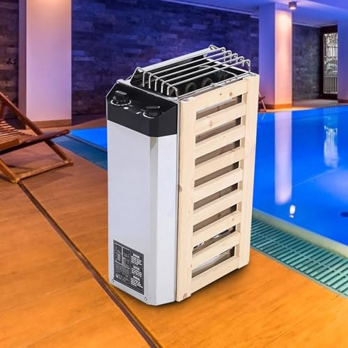 RASTKY 3KW Compact Stainless Steel Sauna Stove Heater, Convenient Maintenance Heating Tool for Enjoyable Sauna Experience, Sauna Heater for Indoor Pool, Steaming Room