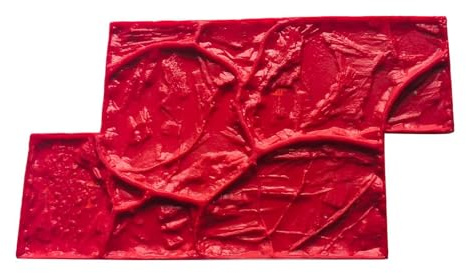 Milageto Tapis de tampon sans couture, moulage en béton moulé, pavé en ciment, stromatolite, texture de pierre vive pour chemin de cour décoratif, A