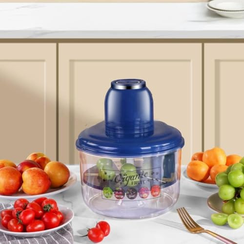 Máquina peladora eléctrica de uva, herramienta automática de pelador de tomate de frutas, operación de un solo toque, peladores multifuncionales de alta velocidad para la cocina casera (azul)