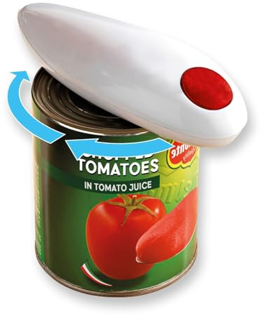 Coopers of Stortford - Can Magic One-Touch Opener - Hands Free Electric Can Opener with Automatic Rotation - Safe Smooth Edge Design Ideal for Weak or Arthritic Hands
