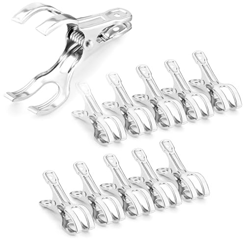 Samhopo 60 Pack Large Garden Clips for Netting, Clamps with 2''Jaw Opening