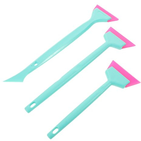 TOYANDONA Raschietto per Vetri Auto a Forma di T, Set da 3 Mini Tergivetri Flessibili in Plastica, Strumento Portatile la Pulizia di Parabrezza, Vetri Auto e Box Doccia, Rimozione