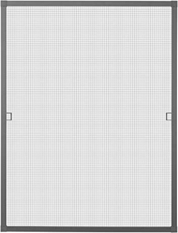 Schellenberg 70043 Insektenschutz Fenster Premium, Fliegengitter mit Rahmen aus Aluminium, 140 x 150 cm, Anthrazit