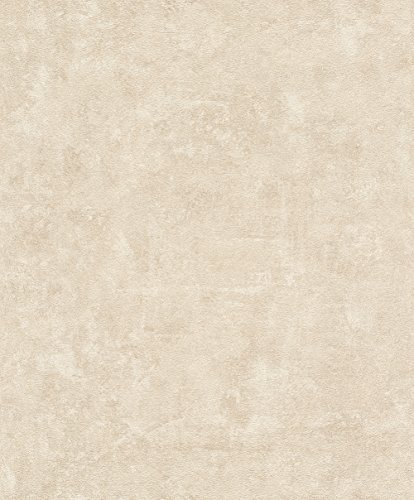 rasch Tapete 467543 aus der Kollektion Vincenza – Vliestapete in Beige im Beton-Design – 10,05m x 53cm (L x B)