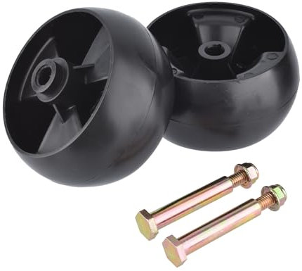 2 Stücke Deckrad Ersatz 734-04155 inkl. Schrauben und Kontermuttern ersetzt 938-3056 Plus Sicherungsmuttern MTD, Cub Cadet, Troy Bilt 112-0677