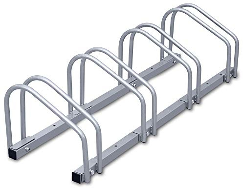 Tubiaz Râtelier vélos Système Range-vélo, Support de Rangement Vélo pour 4 Vélos de sol et de montage mural, Dimensions 101x32x26cm