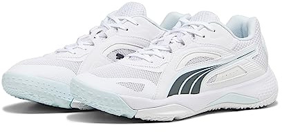 PUMA Unisex Solarstrike Ii inomhussko, Puma Vit skugga grå nitro blå, 44 EU