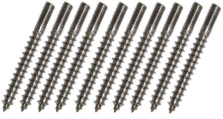 Generisch M5x50 - 10 Stück Stockschrauben Edelstahl V2A Rostfrei mit Innensechskant