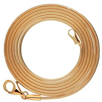 Treuheld® Schlangenkette aus 925 Sterling Silber | 7 Längen | 4 Farben