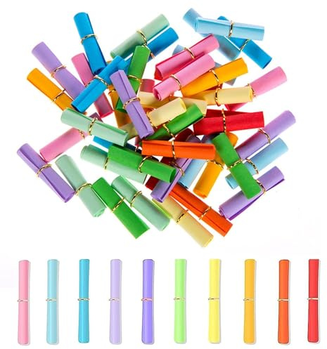 Lose Zum Selber Beschriften,150 Stück Bunt Gemischt Tombola Lose Bunte Kleine Zettel Beschriften,Lose Tombola,für geburtstag, Jubiläum, Valentinstag | Lose Zum Selber Beschriften