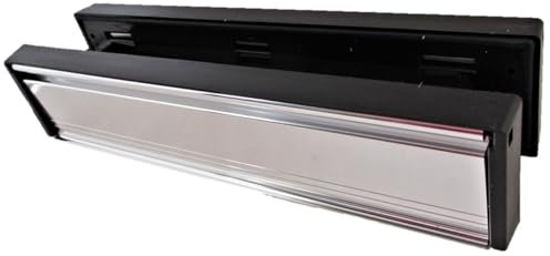 Haven Heritage Letterbox for Front Door, UPVC Door Letterbox Outside Door Letter Boxes, Letter Plate for UPVC Door, Letter Box for UPVC Front Door Durable Mail Solution - Silver Satin
